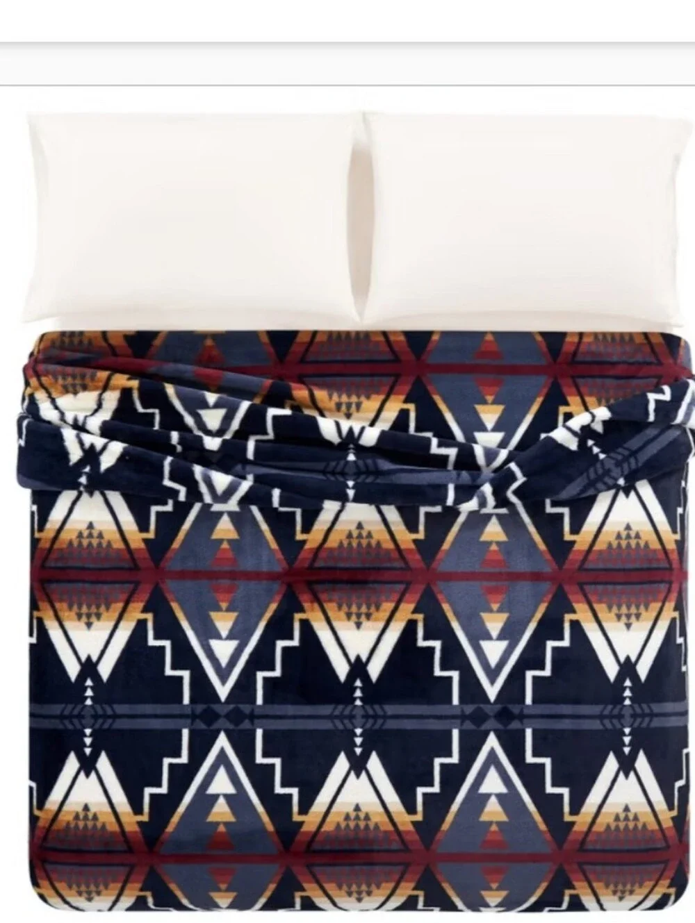 Pendleton Faux Fur Luxe Blanket, New, Arrow Flight, King